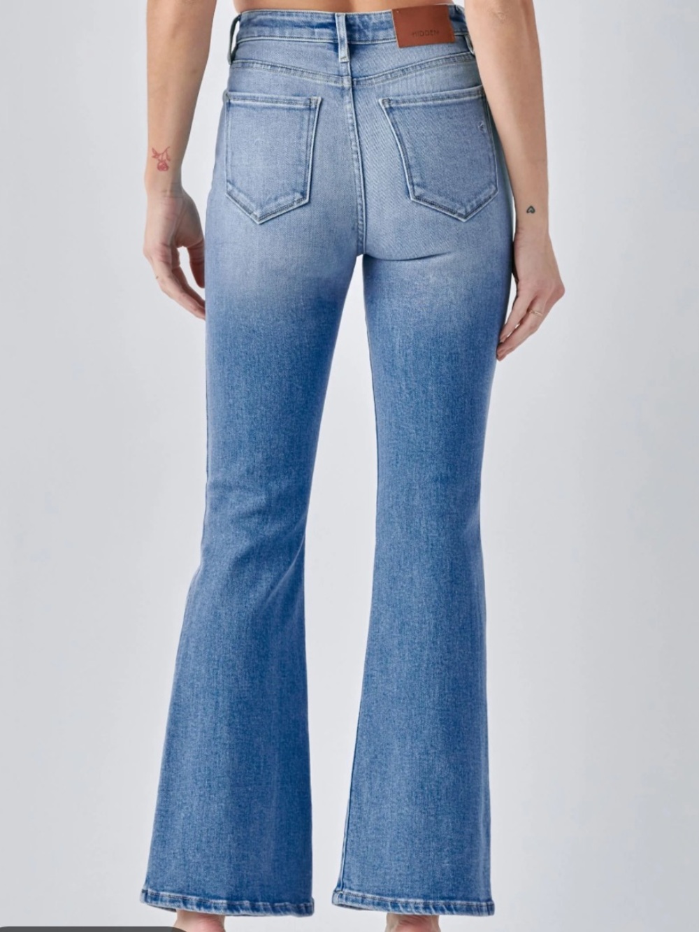 Classic Mid Blue Women's Flared Jeans